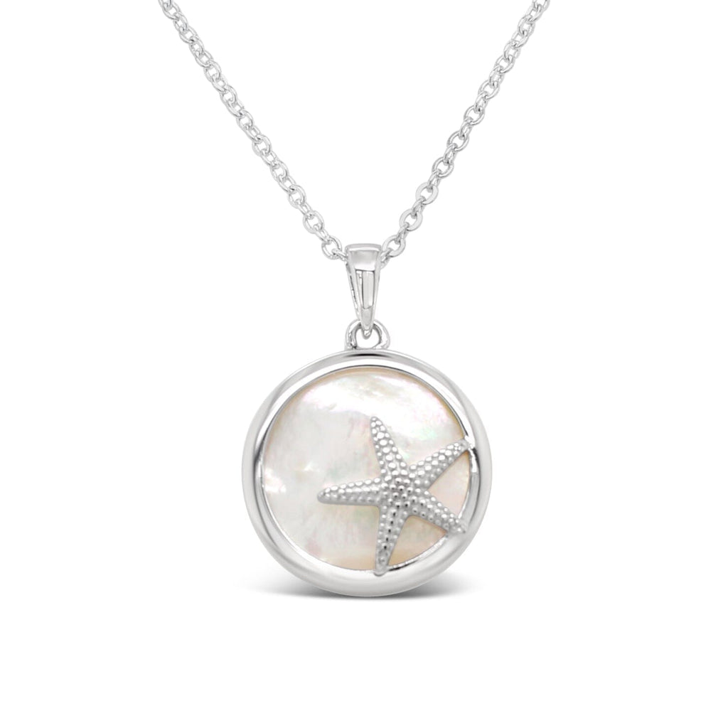 Starfish and Shell Sterling Silver Necklet