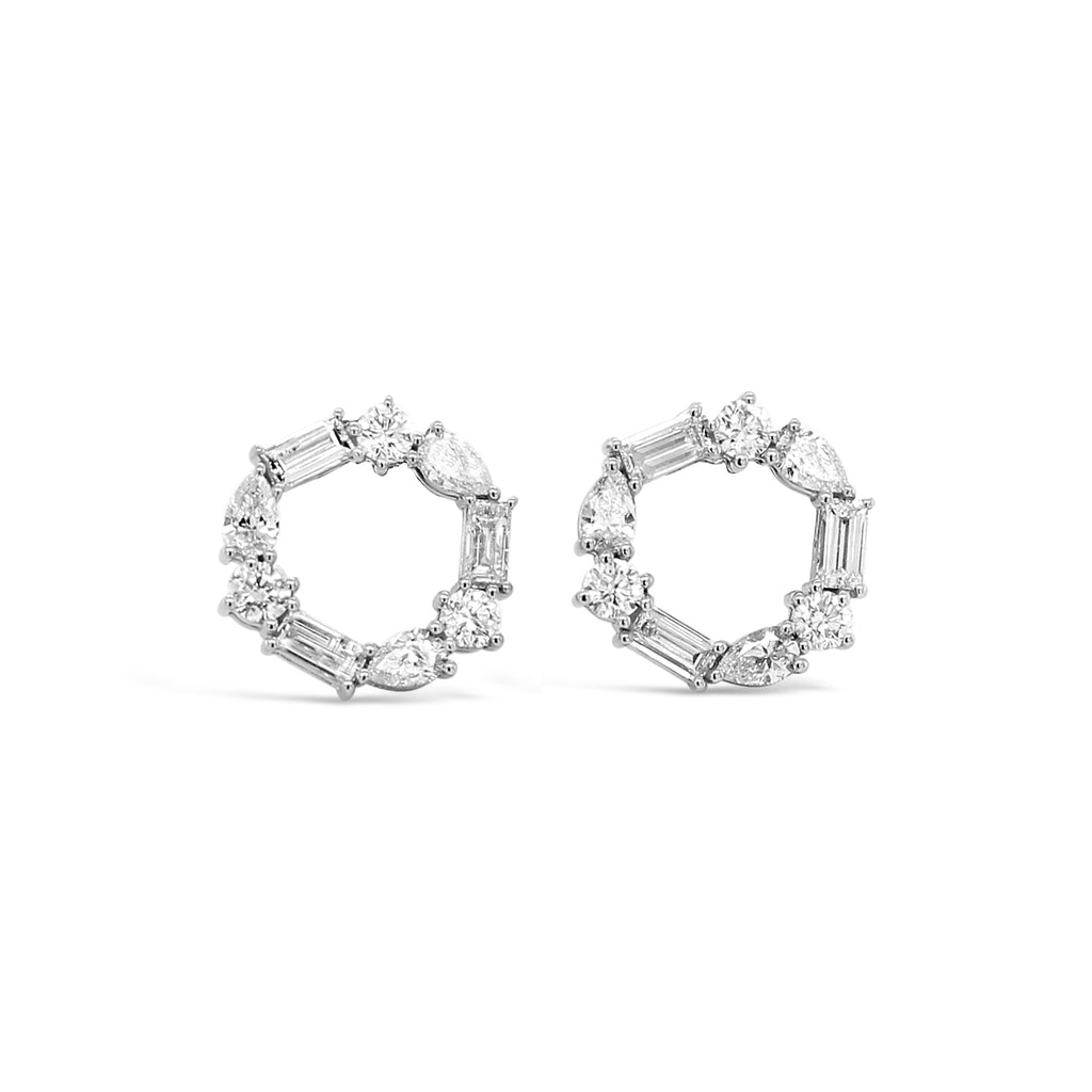Diamond Infinity Earrings