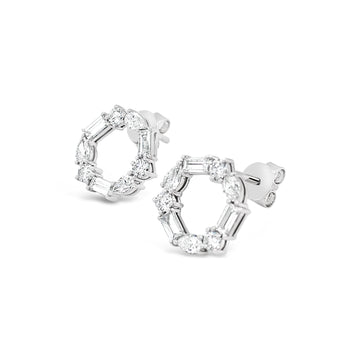 Diamond Infinity Earrings