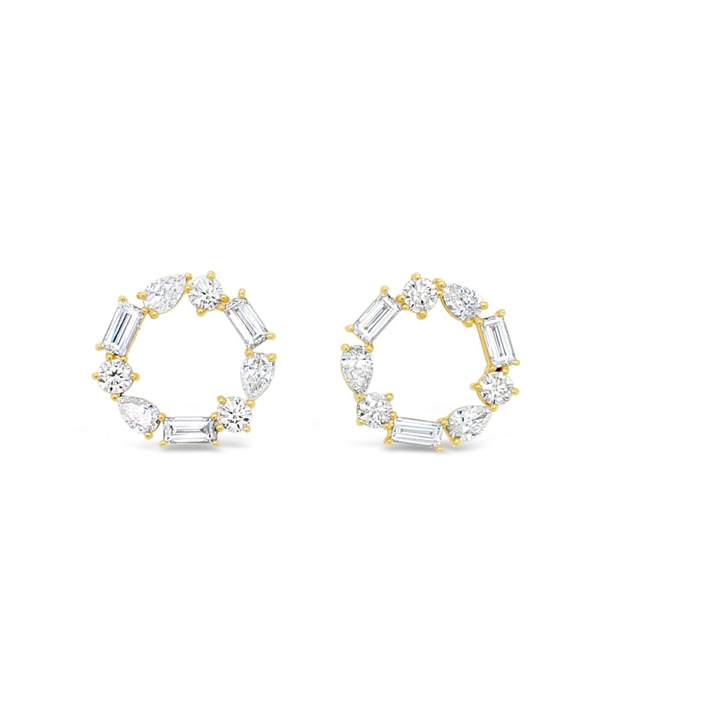 Diamond Infinity Earrings