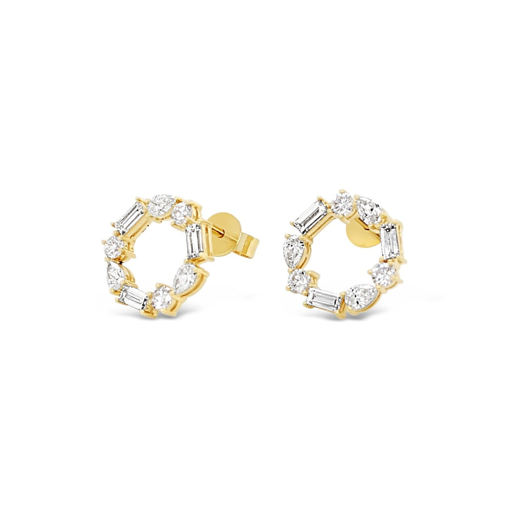 Diamond Infinity Earrings