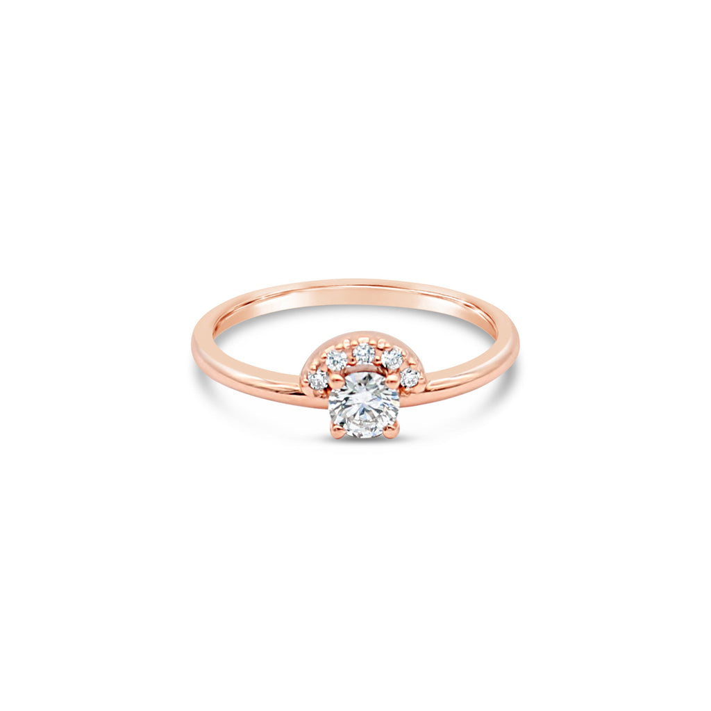 Helios Rose Diamond Ring by OLYV