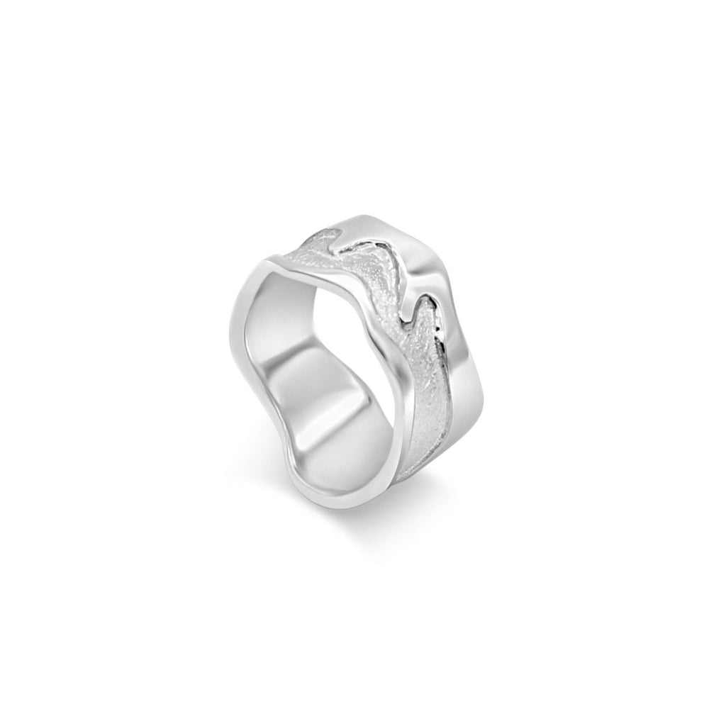 Island Bound Medium Width Sterling Silver Pelsaert Ring