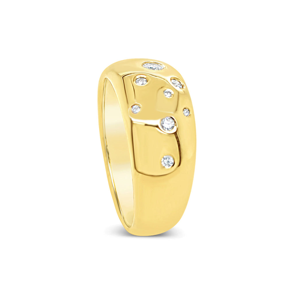 Starburst Diamond ring in Gold