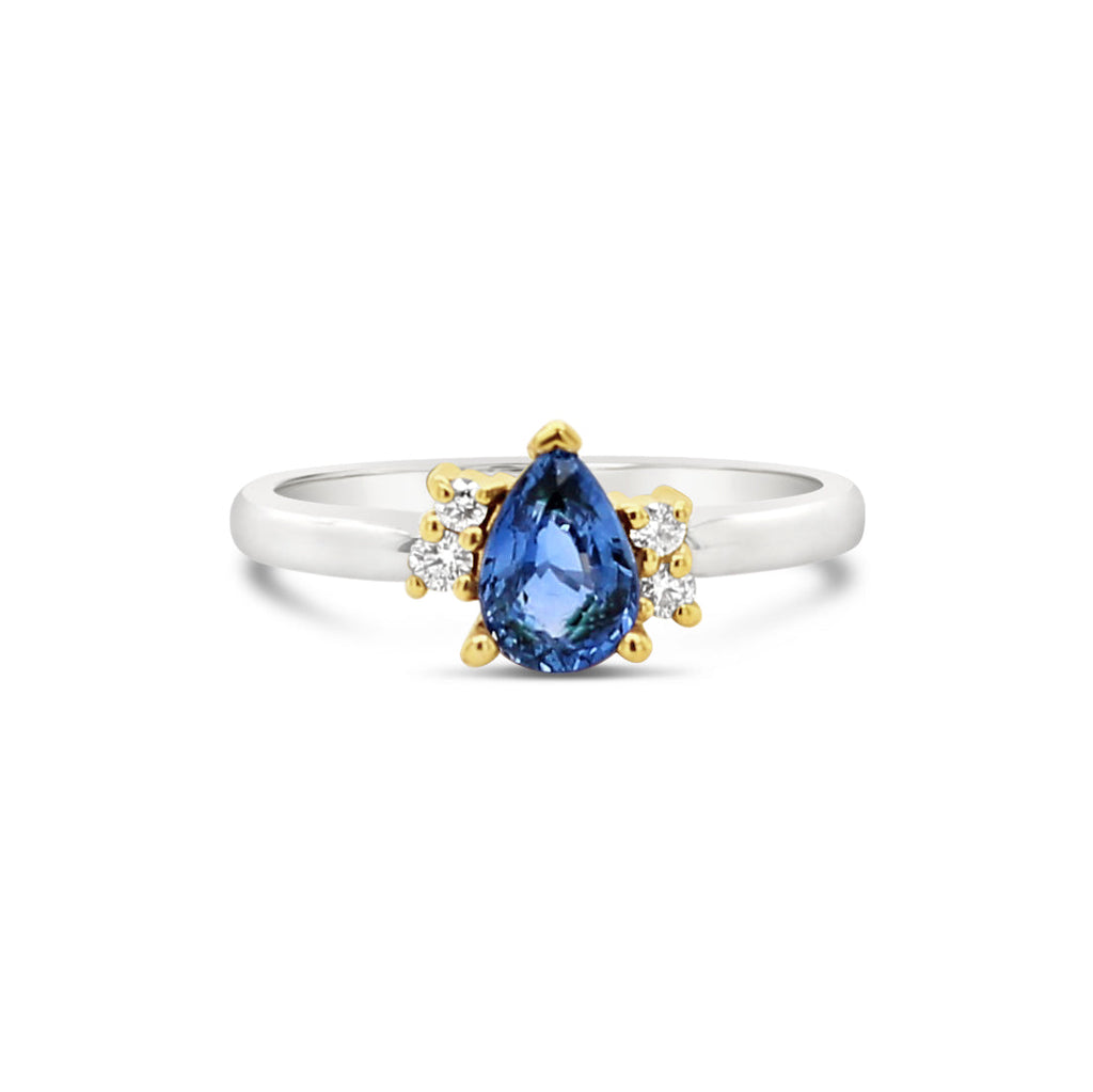 . Elevate your style with our exquisite Ceylon Sapphire and Diamond Ring from Latitude Jewellers