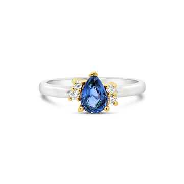 Ceylon Sapphire and Diamond Ring