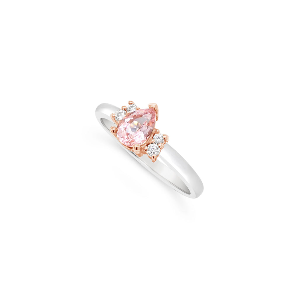 Morganite and Diamond Ring