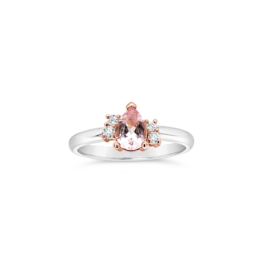 Morganite and Diamond Ring