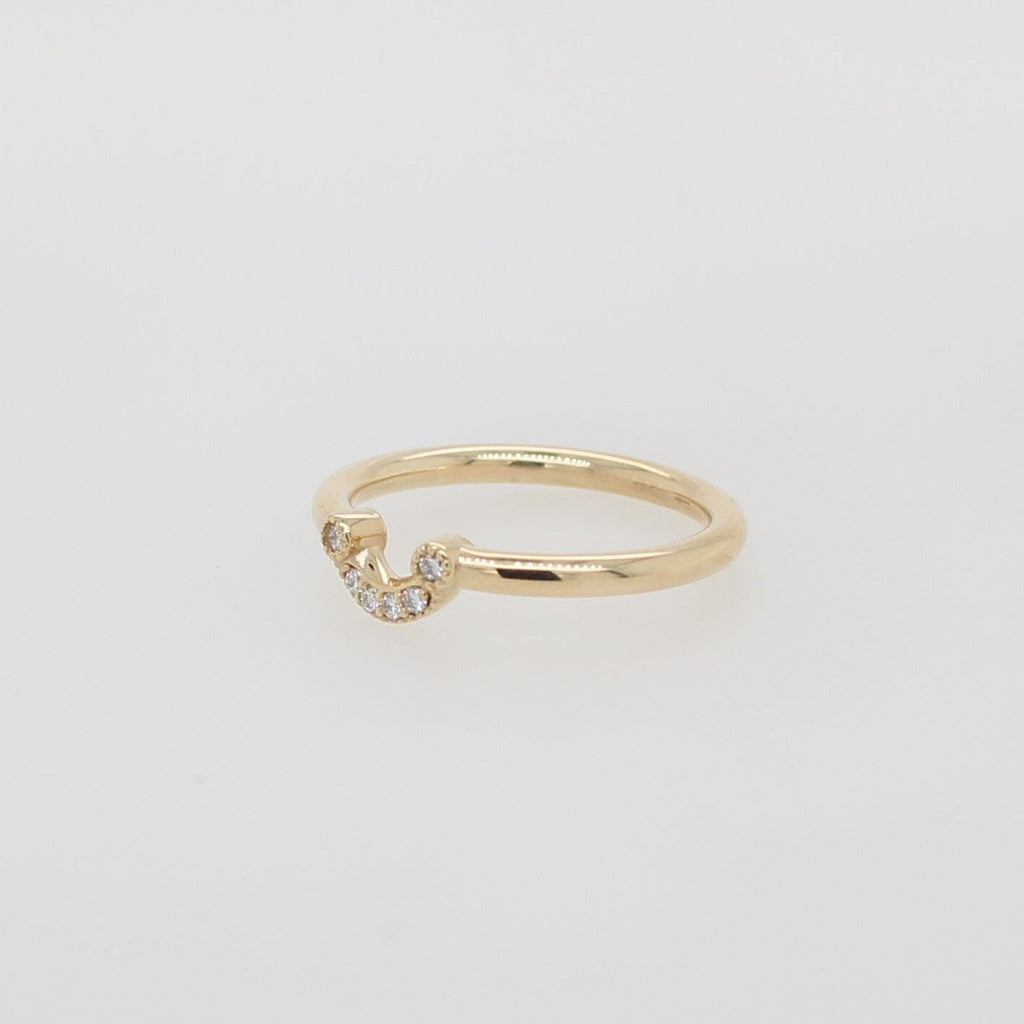 Eternity Half Halo Lustre Ring - 9ct Yellow Gold Ring - Olyv Collection