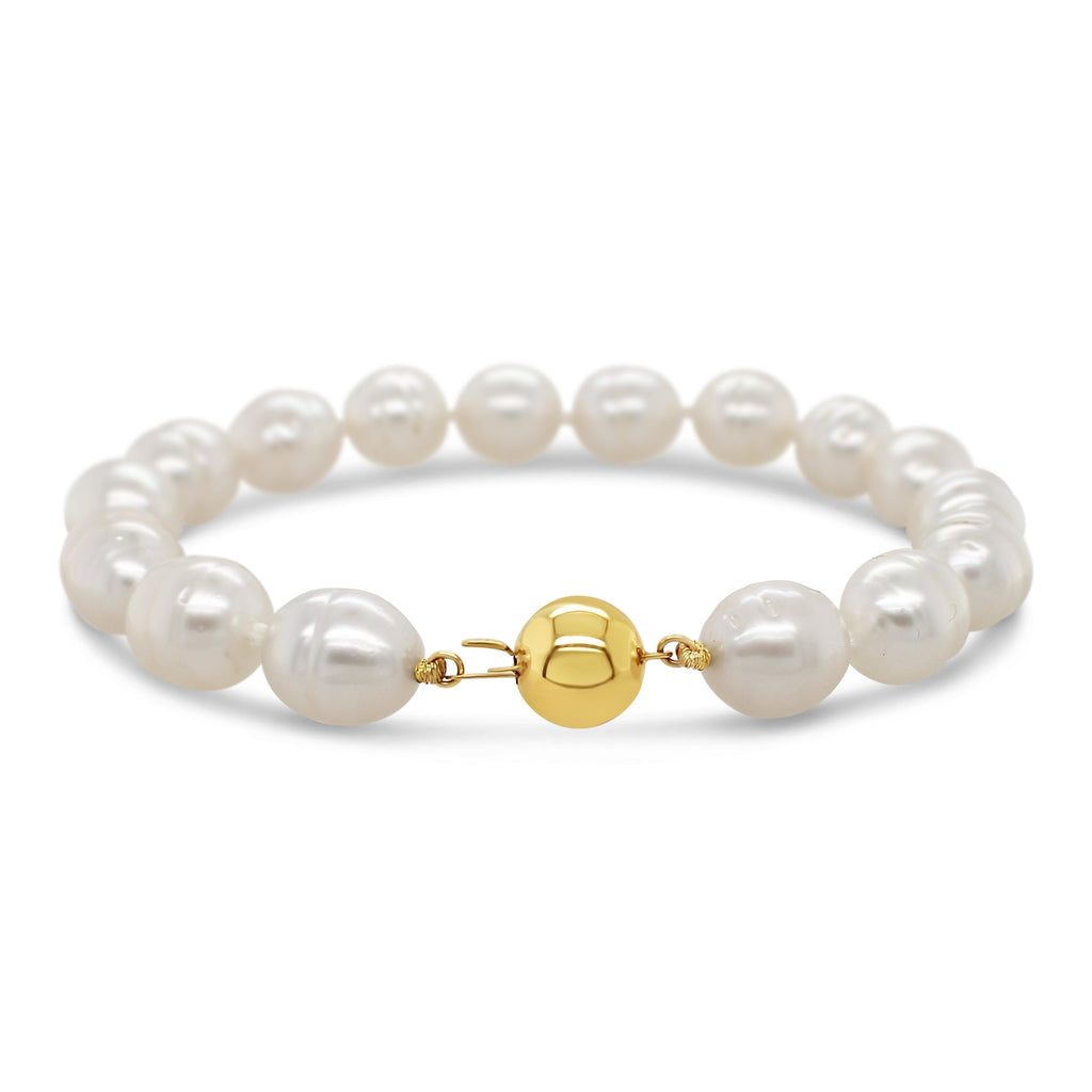 South Sea Pearl Bracelet with Gold Clasp