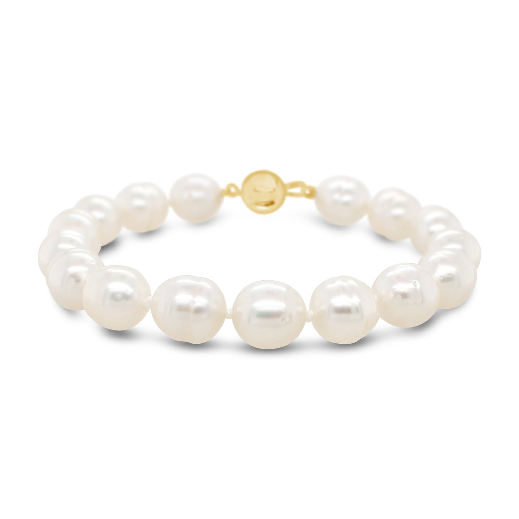 South Sea Pearl Bracelet with Gold Clasp