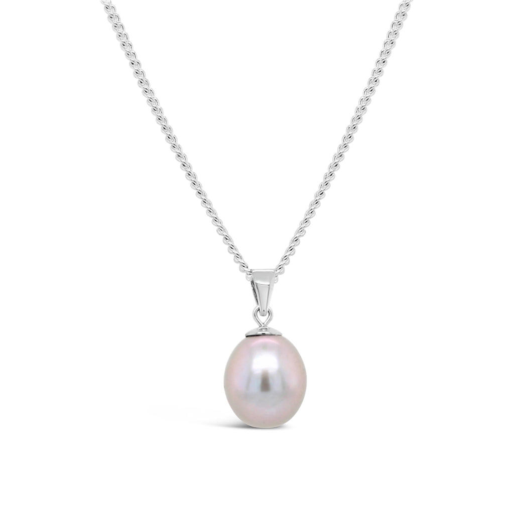 Elevate your style with our exquisite sterling silver freshwater pearl pendant.