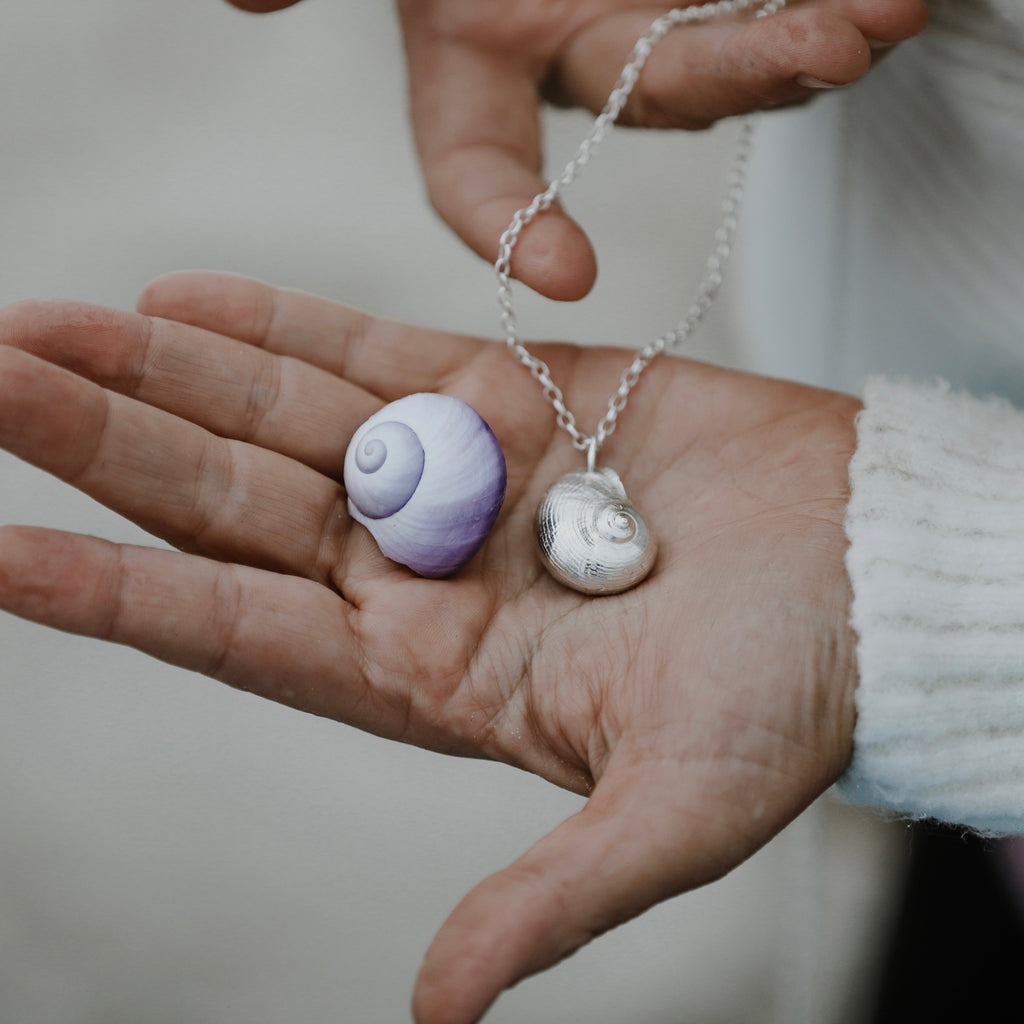 Violet Shell Pendant