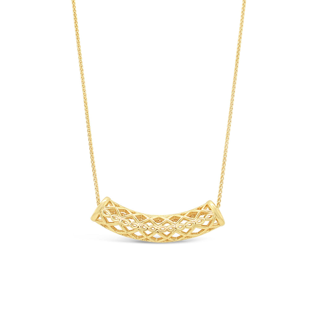 Elevate your style with our exquisite Moroccan Slider Pendant in stunning yellow gold. Shop now at Latitude Jewellers!