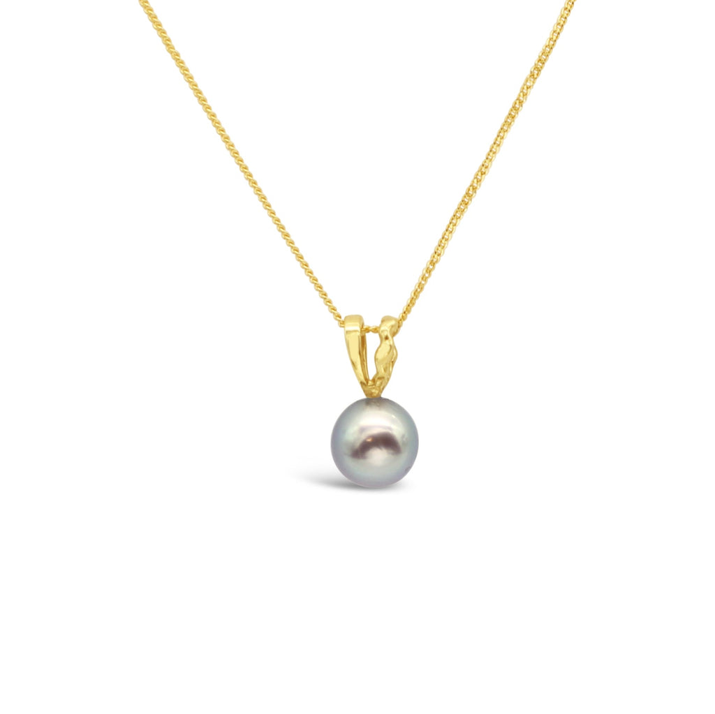 Wave Pendant in Yellow Gold with Abrolhos Pearl