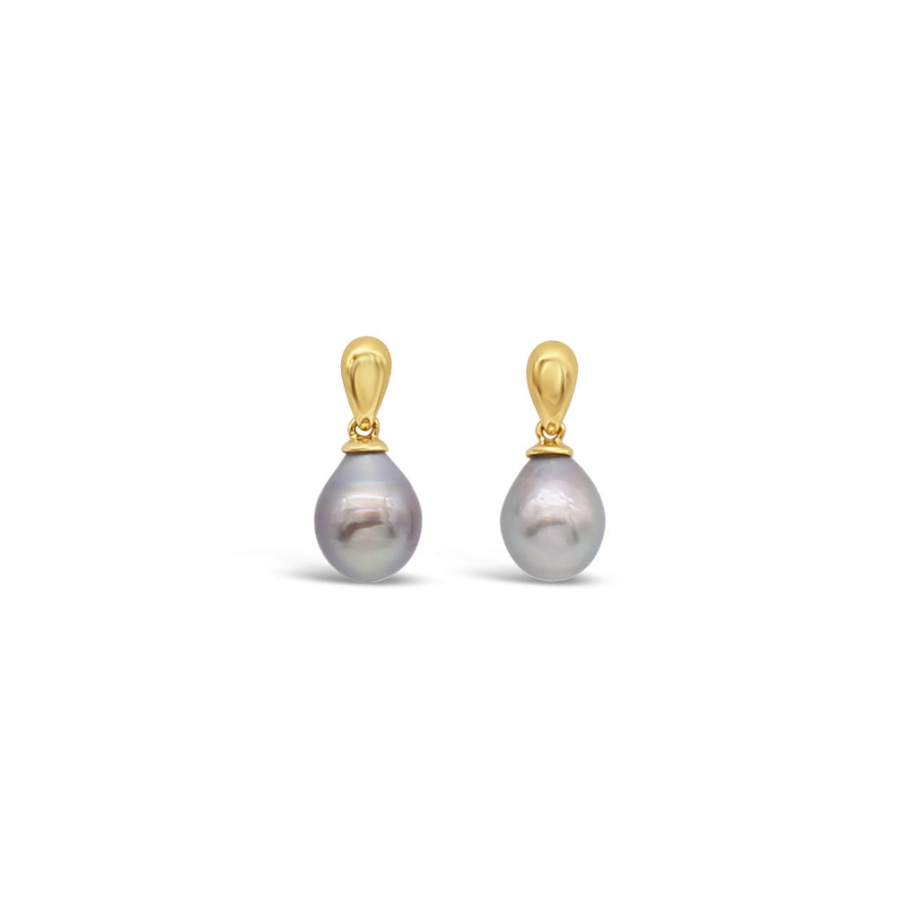 Yellow Gold Articulated Pearl Earrings