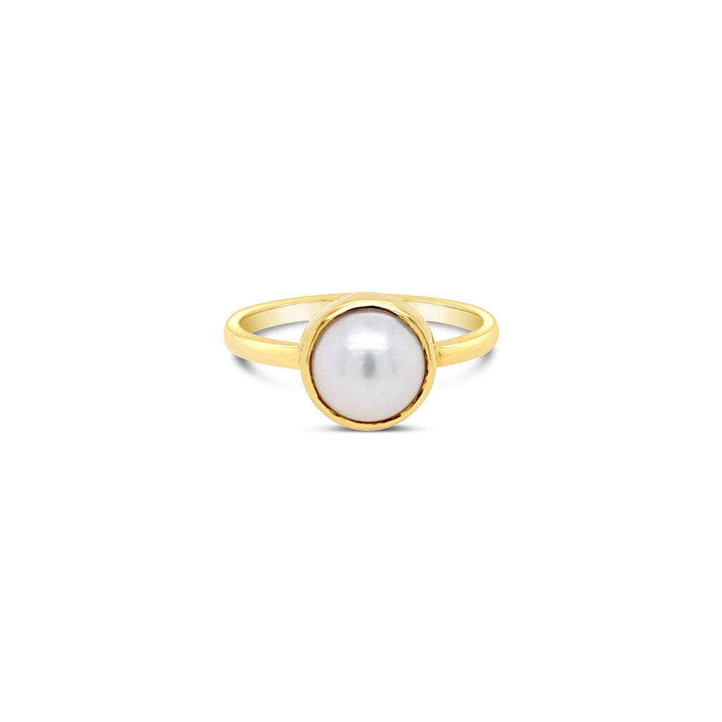 9ct Yellow Gold Bezel South Sea Pearl Ring