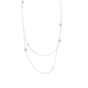 Silver Freshwater Pearl Necklet
